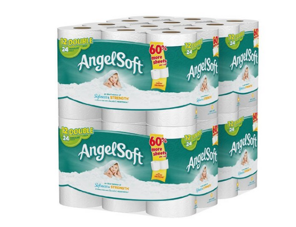 Pack of 4 with 12 rolls each Angel toilet paper