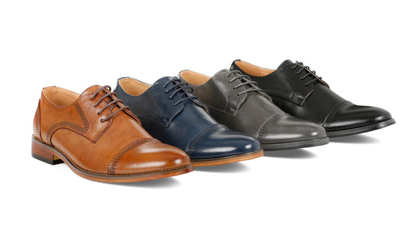 Signature Anthony Men's Cap Toe Derby Dress Shoes