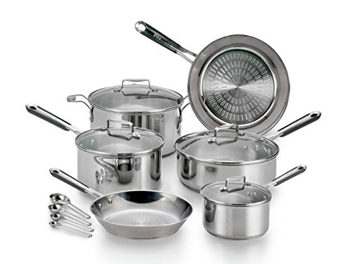 T-fal 12 piece stainless steel cookware set