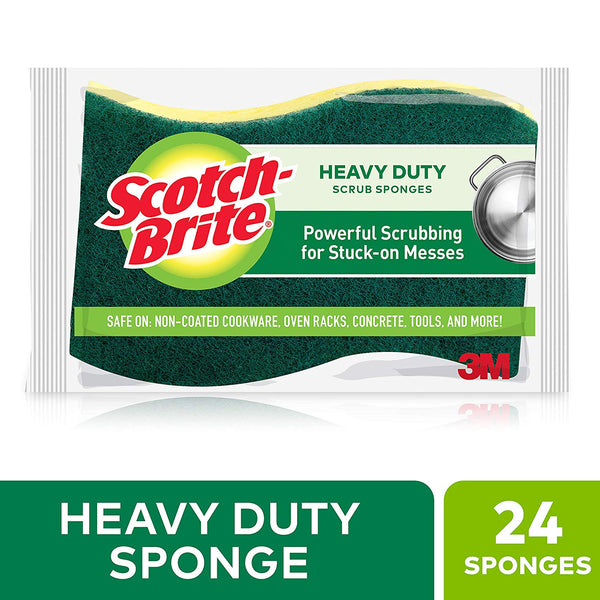 Pack Of 24 Of Scotch-Brite Heavy Duty Scrub Sponges