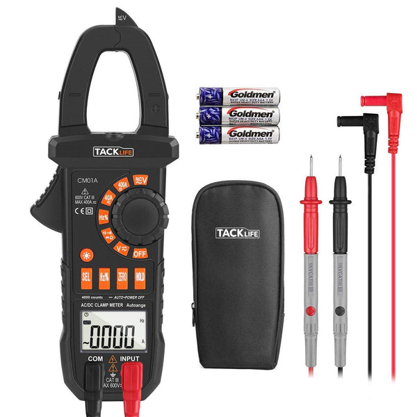 Tacklife 4000-Count Auto-Ranging Clamp Meter