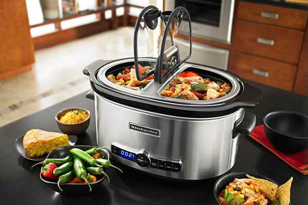 KitchenAid 6-Quart Slow Cooker with Solid Glass Lid