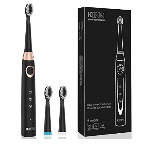 Sonic Electric Toothbrush with 3 Replacement Heads