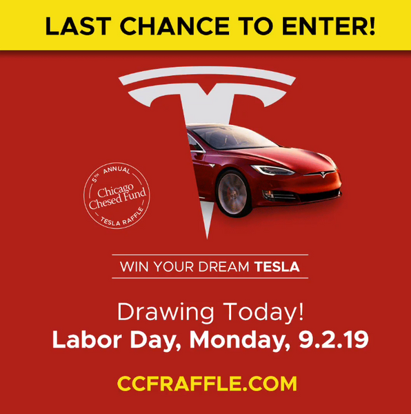 A FEW HOURS LEFT!   One lucky winner will drive off in a Tesla (or with $50k) TONIGHT!
