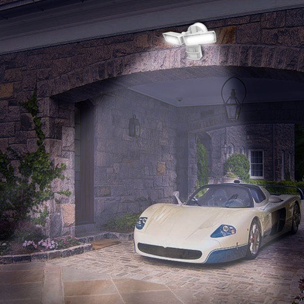 Set of 2 LED security motion sensor outdoor lights