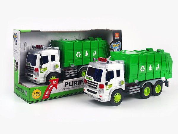 Garbage truck with lights and sounds