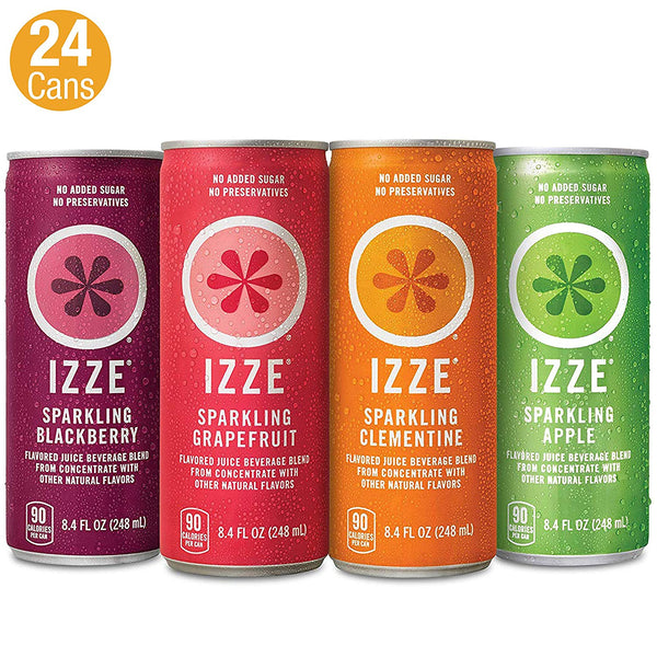 24-Pack 8.4oz IZZE Sparkling Juice (Variety Pack)