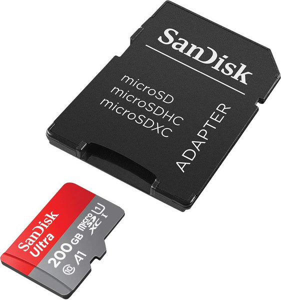 Tarjeta SanDisk Ultra 200GB microSDXC UHS-I con adaptador