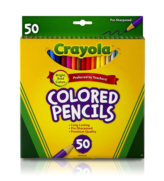 Pack of 50 Crayola colored pencils