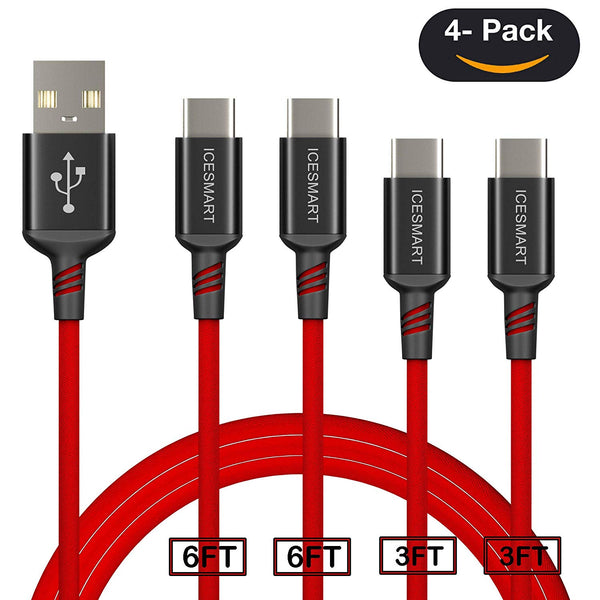Pack of 4 type C cables