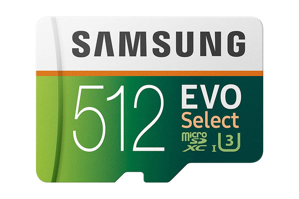 Tarjeta de memoria Samsung MicroSD Evo Select de 512 GB con adaptador