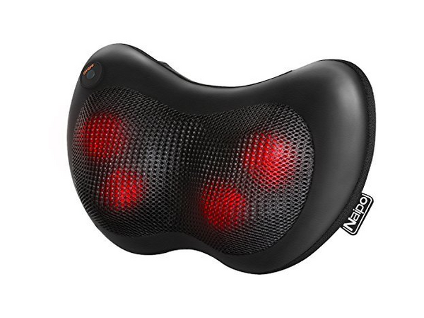 Neck and back massage pillow