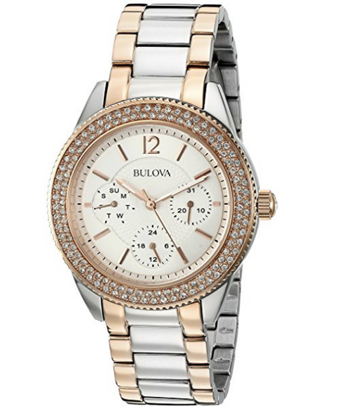 Bulova Women's Multi-Function Crystal Bracelet Watch