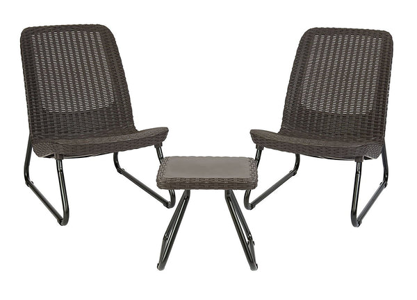 3 piece all weather outdoor patio set