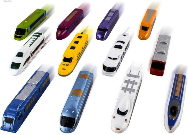 Juego de 12 trenes de juguete extraíbles para niños