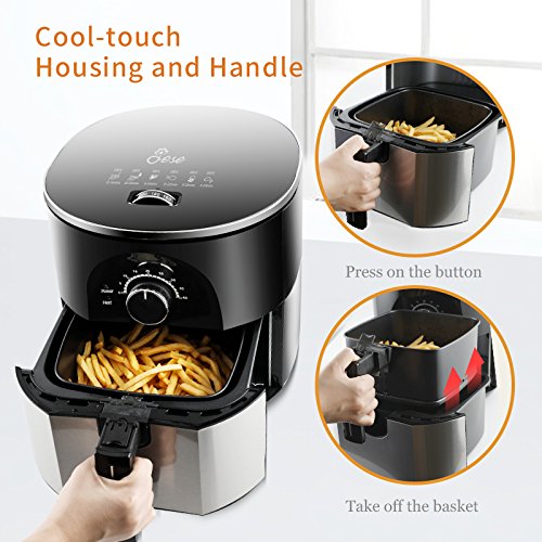 3.5Qt Hot Air Fryer With Smart Control