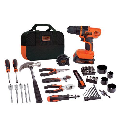 BLACK+DECKER 20V MAX Cordless Drill and Battery Power Project Kit