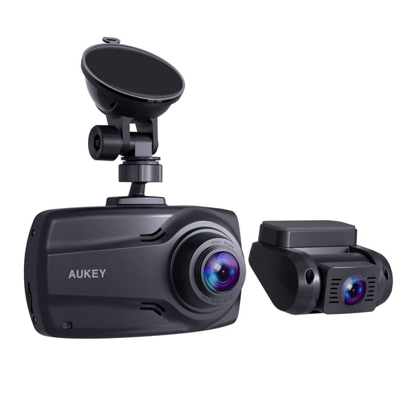 AUKEY 1080p Dual Dash Cams with 2.7” Screen, Full HD Front and Rear Camera
