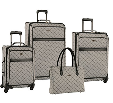 Travel Gear Signature 4 Piece Expandable Spinner Luggage Set