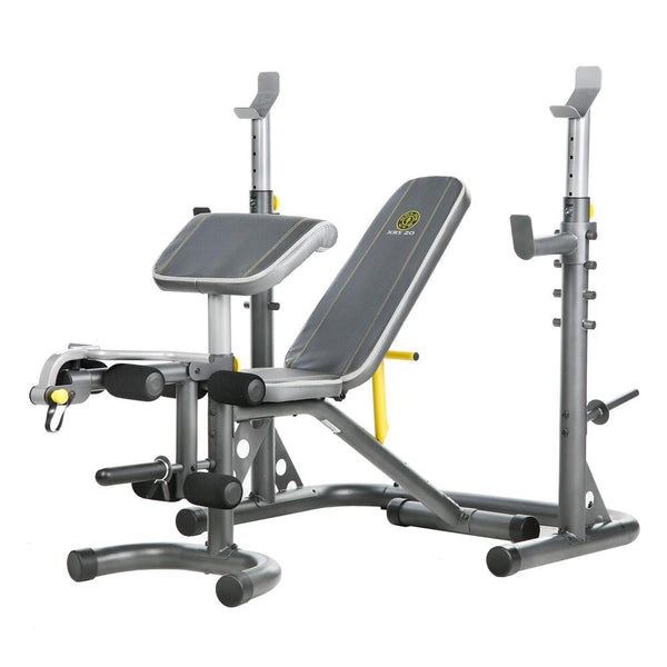 Banco de entrenamiento olímpico Gold's Gym XRS 20 con soporte para sentadillas