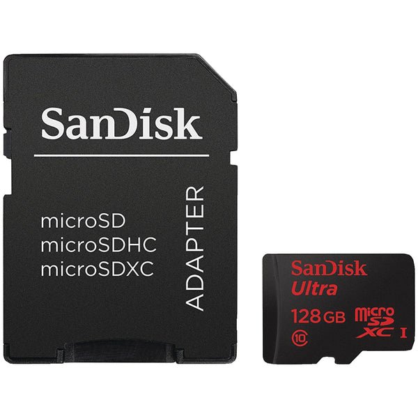 Sandisk 128 GB Ultra Microsdxc Memory Card with Adapter