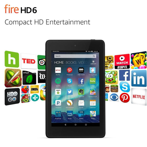 Fire HD 6 Tablet, 6" HD Display, Wi-Fi, 16 GB