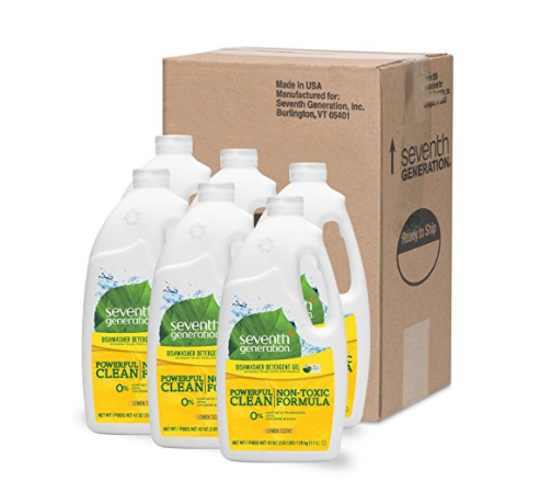 Pack of 6 Seventh Generation Dishwasher Detergent Gel