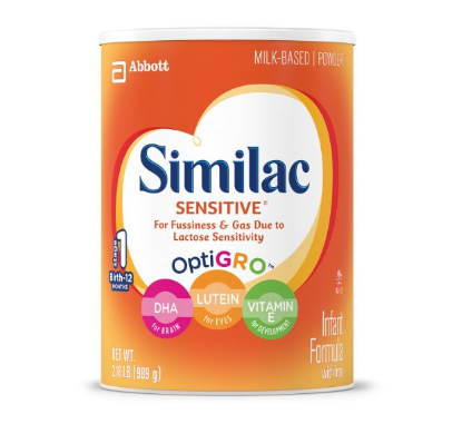 Pack of 3 Similac Sensitive Infant Formula with Iron