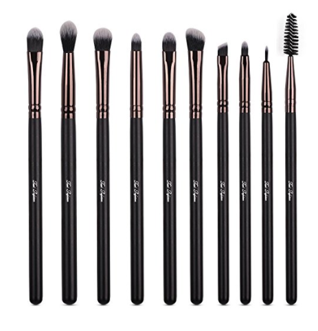10 piece makeup brush set