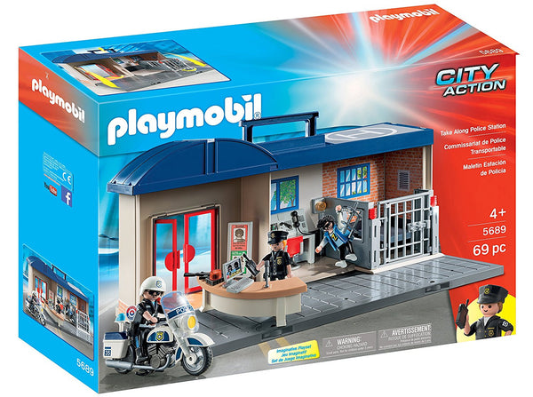 PLAYMOBIL Juego de estación de policía Take Along