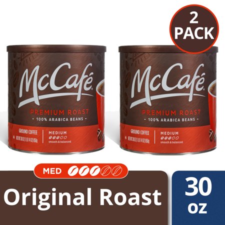 Paquete de 2 cafés molidos tostados premium McCafé de 30 onzas 