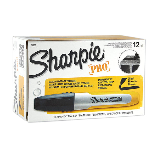 Pack of 12 Sharpie Professional Chisel Tip Permanent Markers