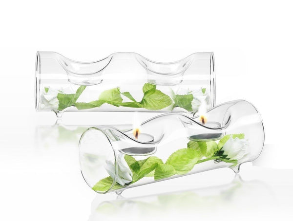 Single or double tea light candle holders