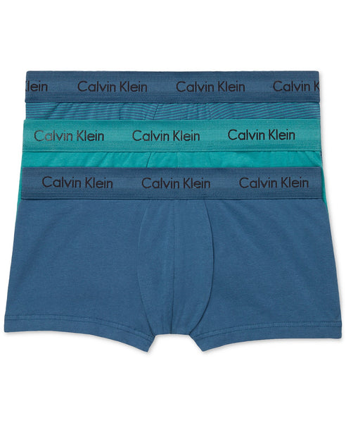 Pack Of 3 Calvin Klein Men's Cotton Stretch Low-Rise Trunks (3 Styles)