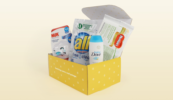 Free box of baby samples