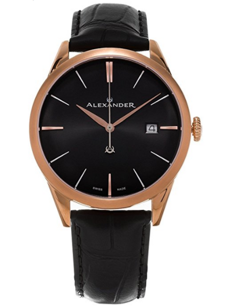 Reloj suizo Alexander Sophisticate de oro rosa