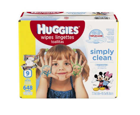 648 HUGGIES Simply Clean Baby Wipes