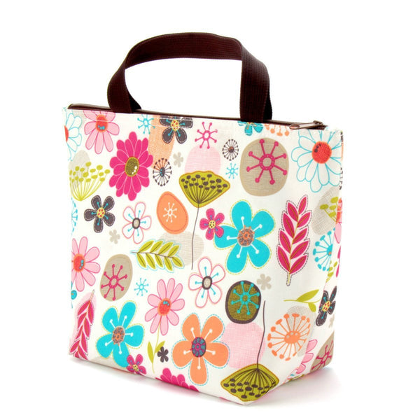 Insulated cooler lunch tote bag