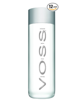 Pack of 12 VOSS plastic bottles