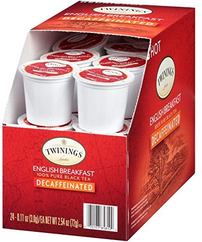 Twinings of London Decaffeinated English Breakfast Tea K-Cups for Keurig