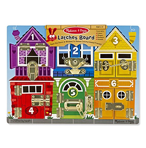 Melissa & Doug Latches Wooden Activity Board