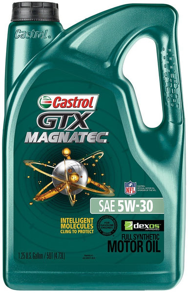 Castrol 03057 GTX MAGNATEC 5W-30 Full Synthetic Motor Oil, 5 Quart