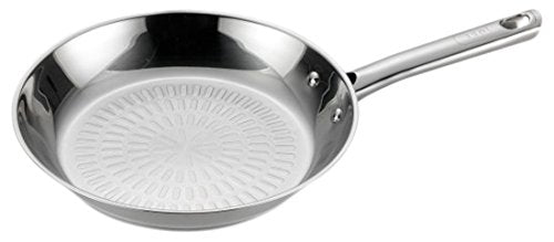 T-fal Stainless Steel Dishwasher Safe Oven Safe Fry Pan, 12-Inch