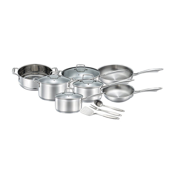 Chef's Star Professional Grade Stainless Steel 14 Piece Pots & Pans Set