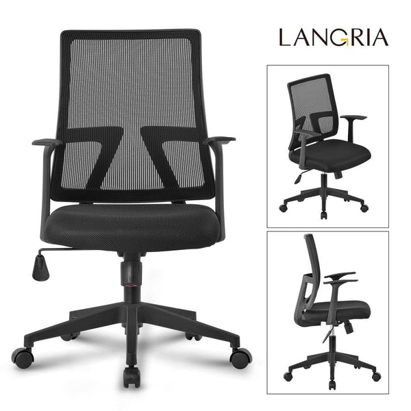 Silla giratoria de oficina de malla
