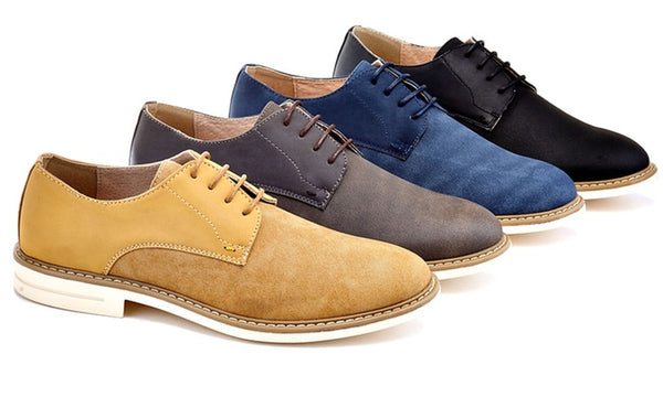 Franco Vanucci Tony Oxfords informales con punta lisa para hombre