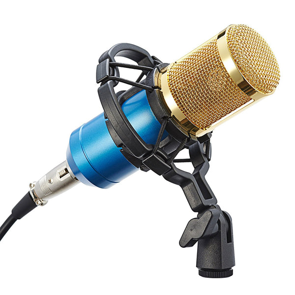 Micrófono de condensador con soporte de choque