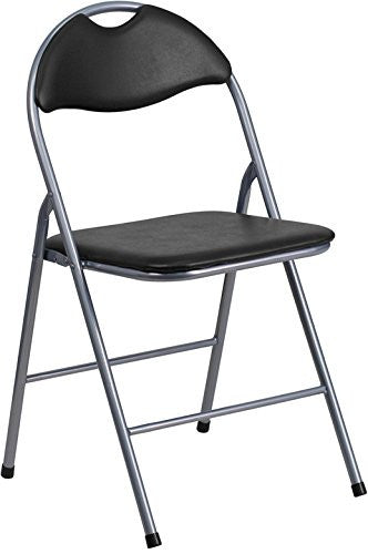 Black Metal Folding Chair