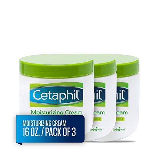 3-Count 16oz Cetaphil Moisturizing Cream (Fragrance Free)
