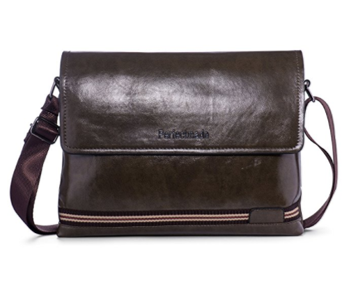 Leather shoulder bag